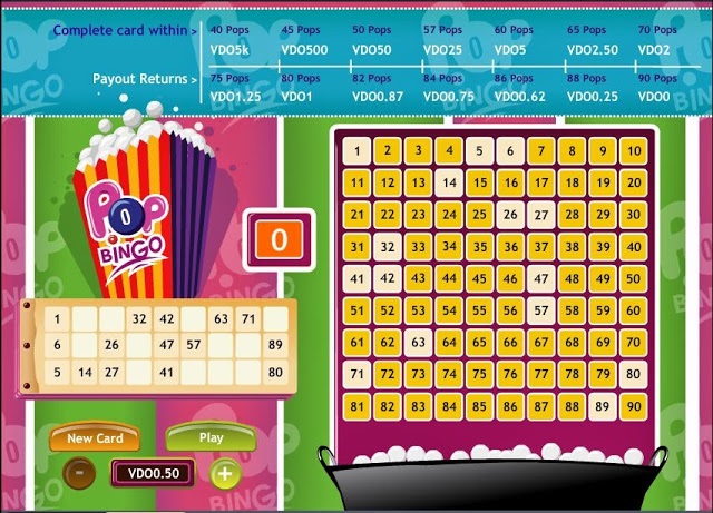 Hướng dẫn cách làm bảng vé chơi bingo 